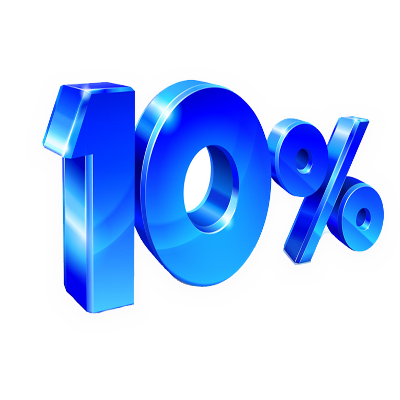 10% LOGO